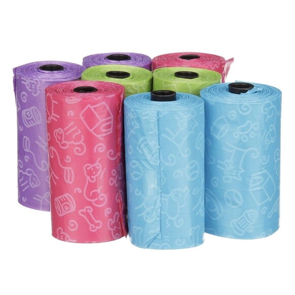 Dog Waste Bags Dog Poop Bags 8 Rolls 120 Count Out! PetCare Rainbow Pick Up NEW - Picture 3 of 6